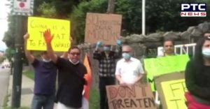 India-China Standoff: Indian community protests outside Chinese consulate in Canada