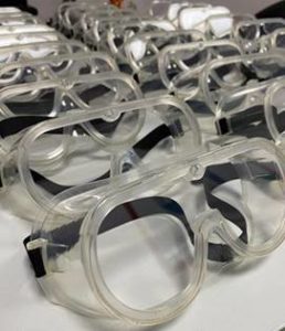 Coronavirus India | Protective glasses for health workers.