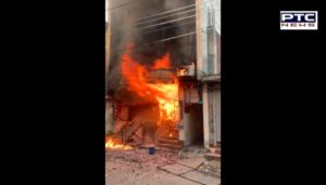 fire broke showroom in Model Town area of ​​Jalandhar