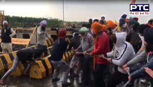 Farmers break police barricades at Sambhu border , Haryana police Water cannon on farmers
