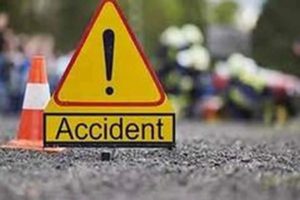 bus-motorcycle Accident in Village Sarai Amanat Khan , One killed, another injured