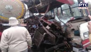 UP: Bus collides with gas tanker in Sambhal, eight killed , 21 Injured