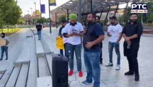Students Protest support of Punjab farmers in Adelaide, Australia