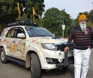'Turban Traveler' Amarjeet Singh Chawla spiritual journey to historic places Guru Teg Bahadur ji