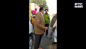Farmers protest against BJP leader Tarsem Goyal at Muktsar Sahib