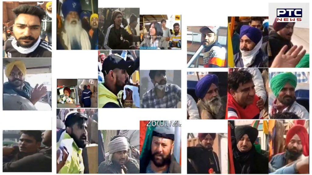 Delhi Police releases pictures of those involved in the R-Day Violence on 26th January