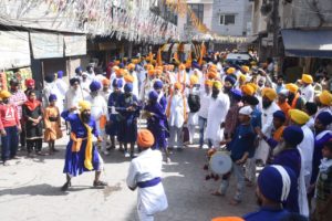 Nagar Kirtan from Gurdawara Guru Ka Mahal dedicated to the 400th birth anniversary of Guru Tegh Bahadur Sahib