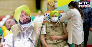 Punjab CM gets first dose of Covid-19 vaccine in Mohali