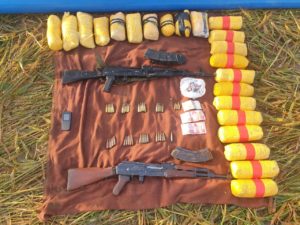 Ajnala : 22 packs of heroin and two AK-47 recovered from Indo-Pak border by BSF and Punjab police