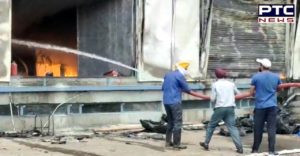 Fire in Packing of almonds and cashews packing factory on Jhabal Road in Amritsar