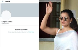 Kangana Ranaut's Twitter account 'permanently suspended' after comments on Mamata Banerjee