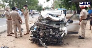 5 members of the same family killed in road accident on Mahilpur-Hoshiarpur road