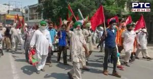 Patiala : Farmers Protest Against lockdown imposed by the Punjab government in Punjab