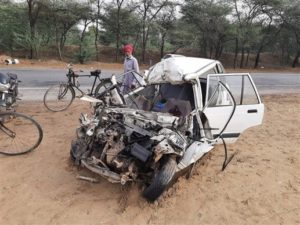 Three cousins ​​Brother killed in tragic road accident on Bathinda -Dabwali Road