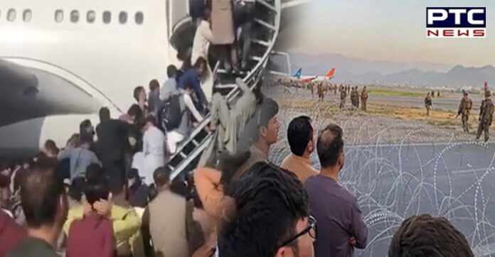 Afghanistan: US troops fire shots in air at Kabul airport as crowd mobs tarmac | PTC NEWS