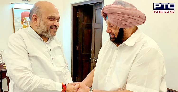 Captain Amarinder Singh calls on BJP's Amit Shah, says alliance has done well in Punjab elections 2022