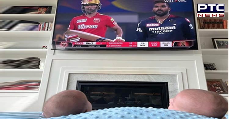 Preity Zinta’s twins enjoy their first IPL 2022 match