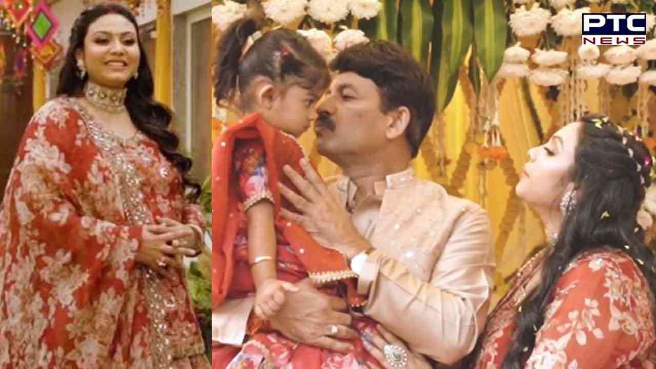 Manoj Tiwari drops glimpses from wife Surabhi's Godh Bharai