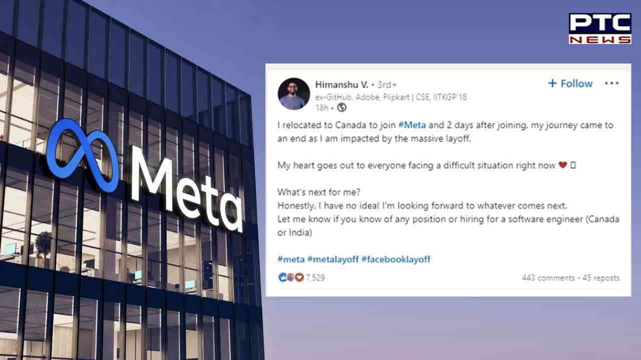 Indian Meta employee fired 2 days after relocating to Canada