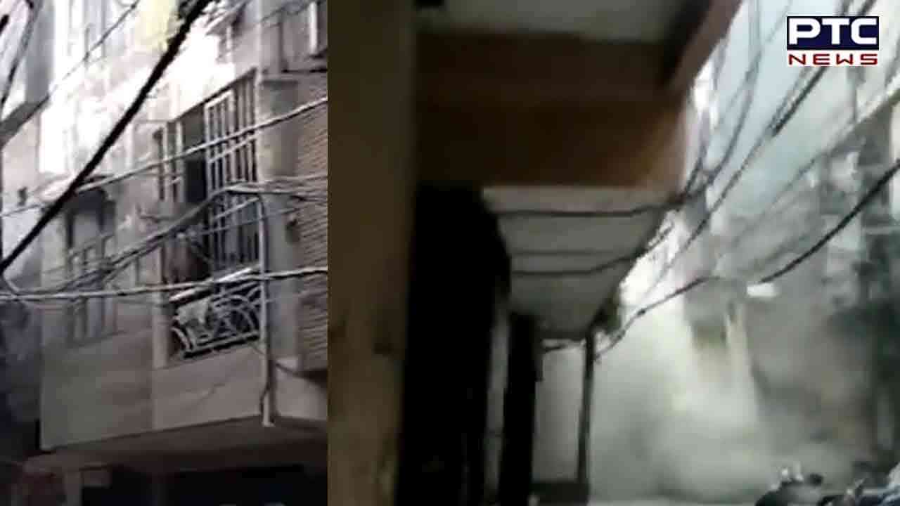 Delhi: Four-storey building collapses in Shastri Nagar, video goes viral