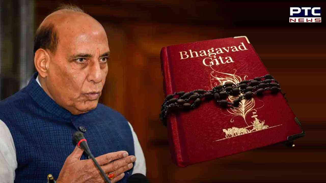 Bhagwad Gita is source of inspiration for youth: Rajnath Singh