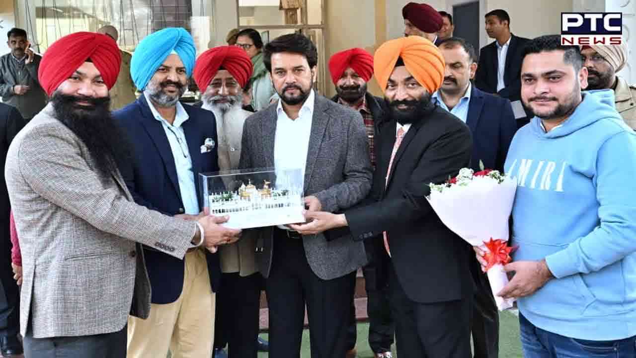 Delegation of Gatka Federation of India meets Union Minister Anurag Thakur