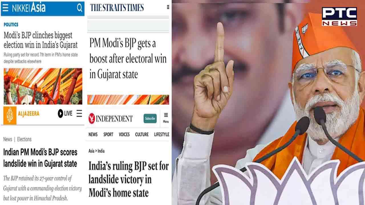 Victory of PM Modi's BJP in Gujarat grabs global headlines