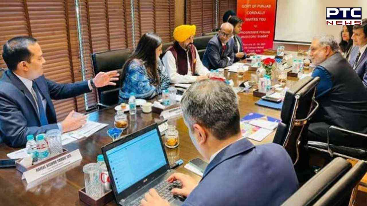 CM ਮਾਨ ਨੇ ਚੇਨਈ ਵਿੱਚ ਸਨਅਤਕਾਰਾਂ ਨਾਲ ਕੀਤੀ ਮੀਟਿੰਗ, ਦਿੱਤਾ ਨਿਵੇਸ਼ ਸੰਮੇਲਨ ’ਚ ਸ਼ਾਮਲ ਹੋਣ ਦਾ ਸੱਦਾ