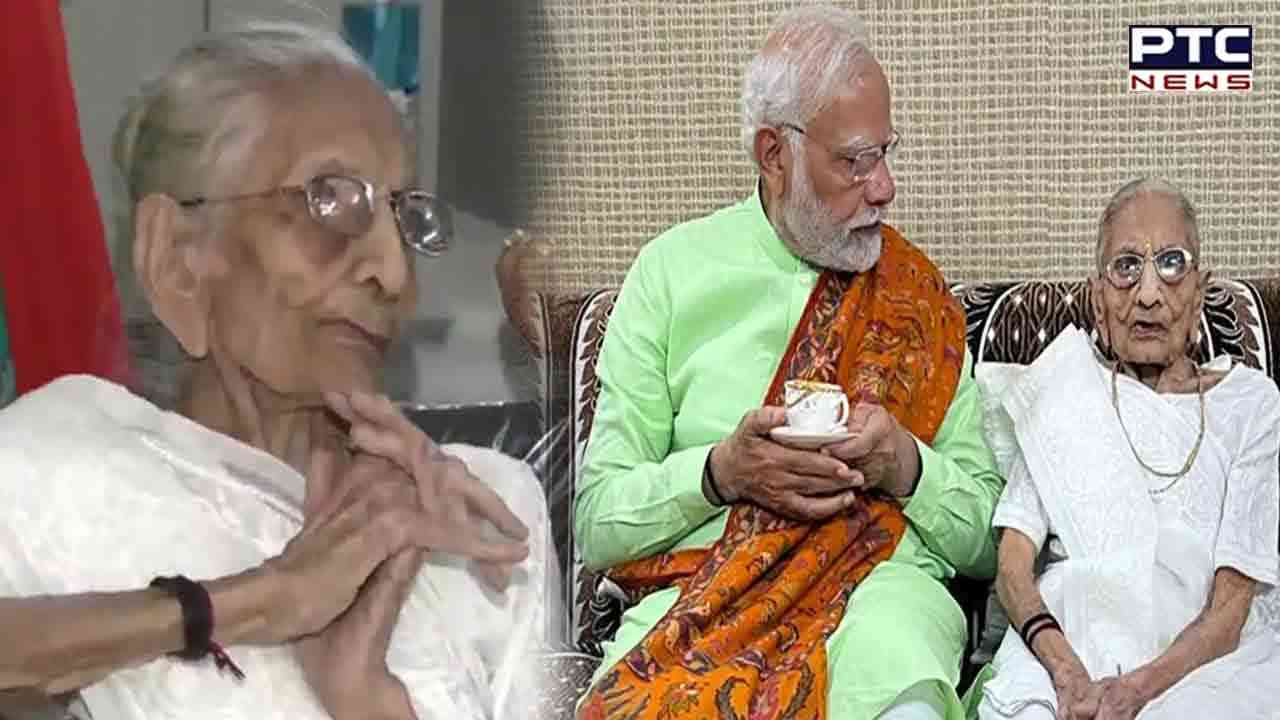 Gujarat Assembly elections: PM Modi's mother Heeraben Modi casts vote in Gandhinagar