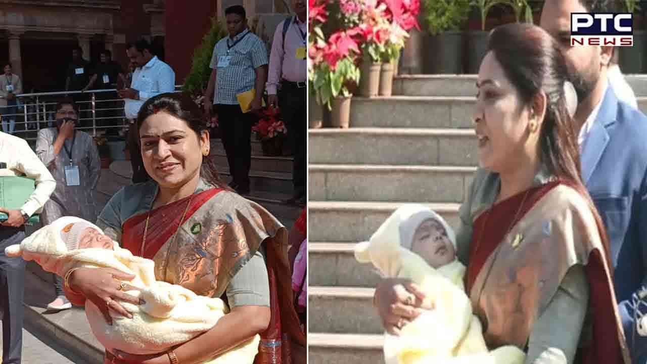 NCP leader Saroj attends winter session with newborn baby; says 'I am people's representative too'