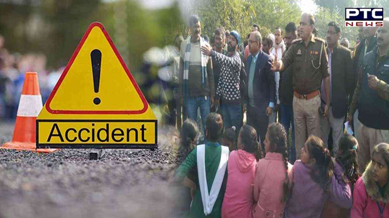 Bus carrying school children overturns in Prayagraj; 2 dead