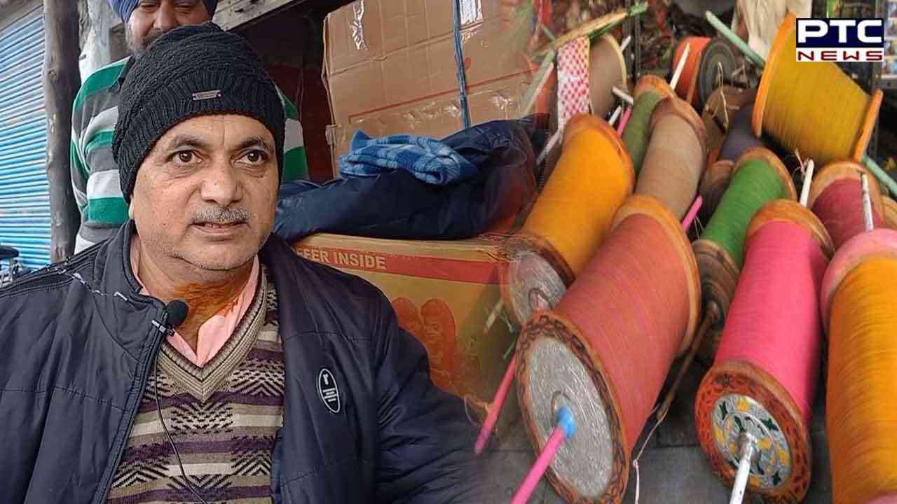 ਸਮਾਨ ਲੈ ਕੇ ਘਰ ਜਾ ਰਹੇ ਵਿਅਕਤੀ ਦੇ ਗਲ ਵਿੱਚ ਫਸੀ ਚੀਨੀ ਡੋਰ