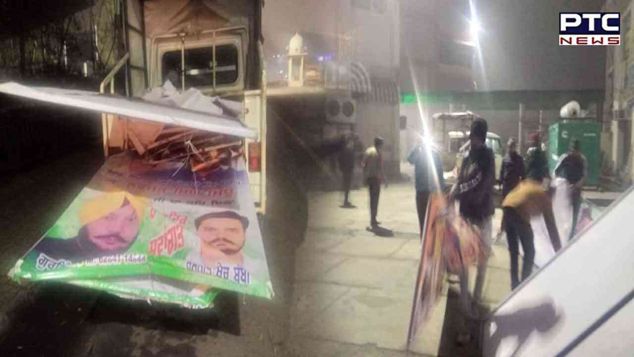 ਪਟਿਆਲਾ ਨਗਰ ਨਿਗਮ  ਦੀ ਵੱਡੀ ਕਾਰਵਾਈ, ਸਿੱਧੂ ਦੇ ਸਵਾਗਤ ਲਈ ਲਾਏ ਹੋਰਡਿੰਗ ਹਟਾਏ