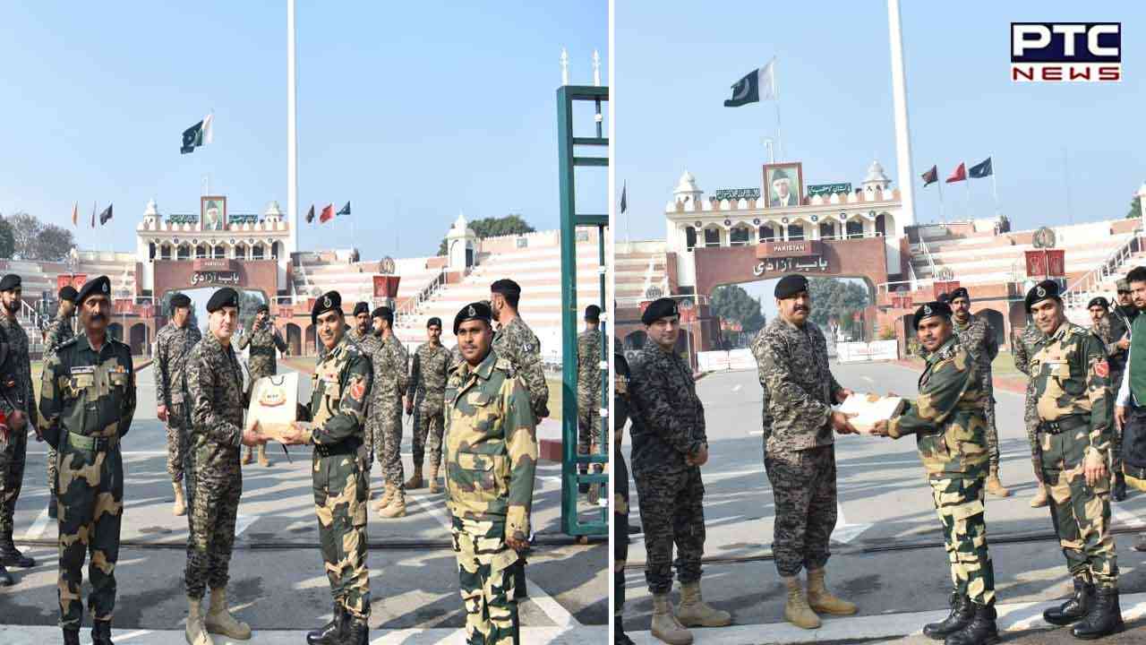 ਗਣਤੰਤਰ ਦਿਵਸ ਮੌਕੇ ਅਟਾਰੀ-ਵਾਹਗਾ ਸਰਹੱਦ 'ਤੇ ਬੀਐਸਐਫ ਦੇ ਡੀਆਈਜੀ ਨੇ ਫਹਿਰਾਇਆ ਤਿਰੰਗਾ