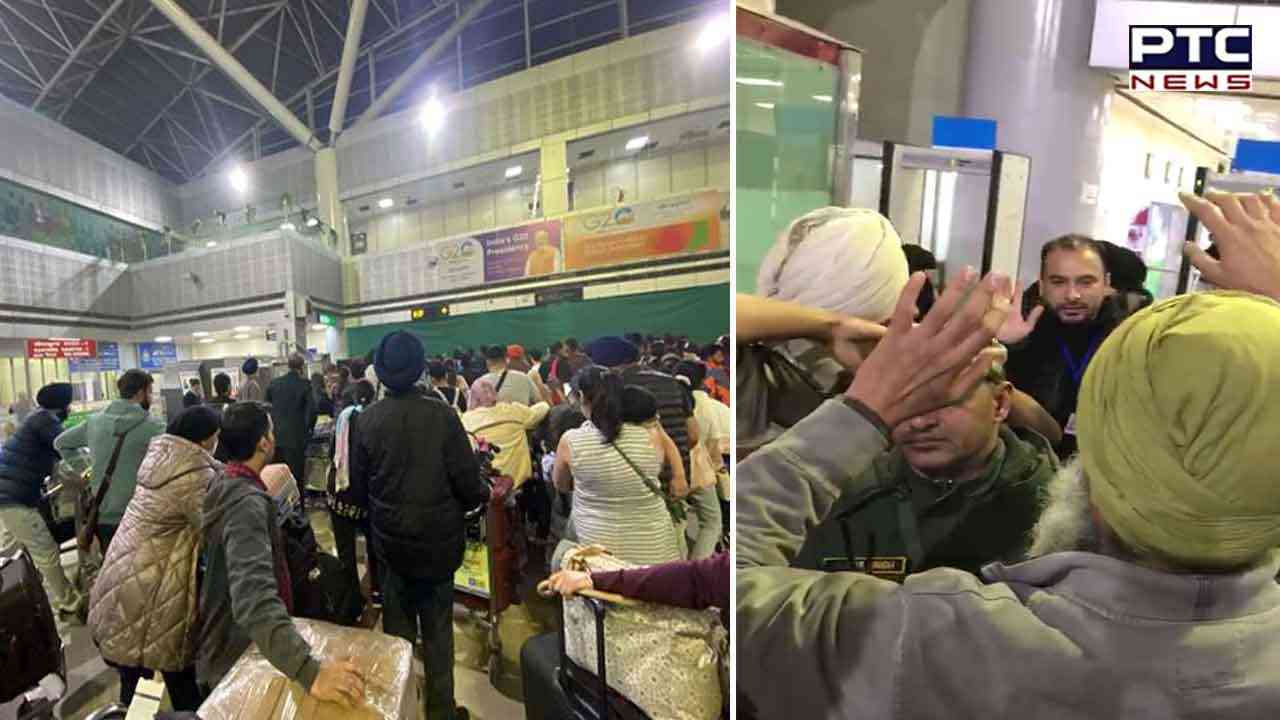Passengers at Amritsar International Airport create rukus over delay in flight