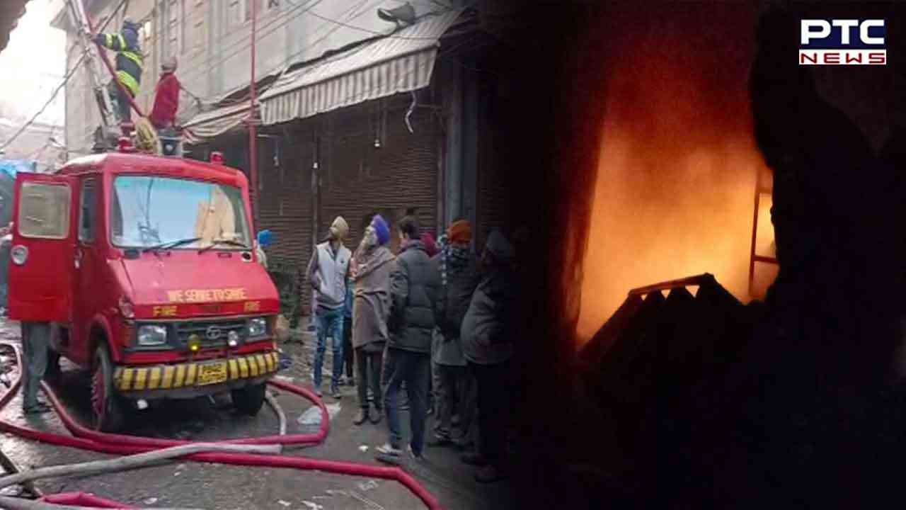 Amritsar: Major fire breaks out in Baba Sahib Chowk; 1 dead, several rescued