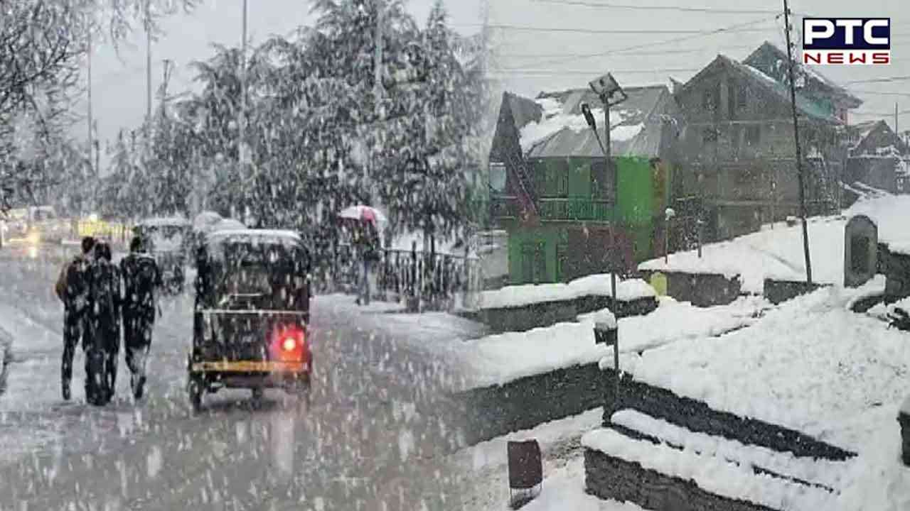 Fresh snowfall in Himachal's Kullu and Shimla