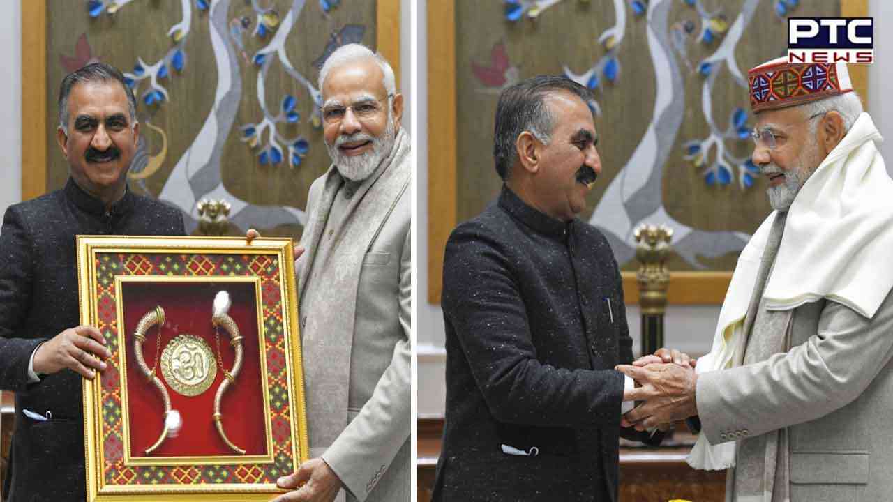 PM Modi promises all possible help to HP as CM Sukhvinder Sukhu makes courtesy call