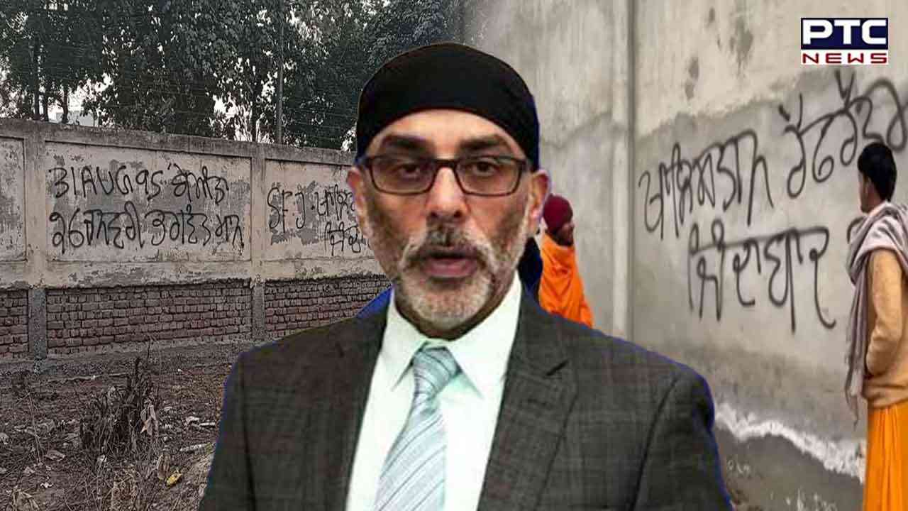 ‘Khalistan Zindabad’ slogans found on walls of Bathinda ahead of Republic Day; Pannu also issues open threat to CM