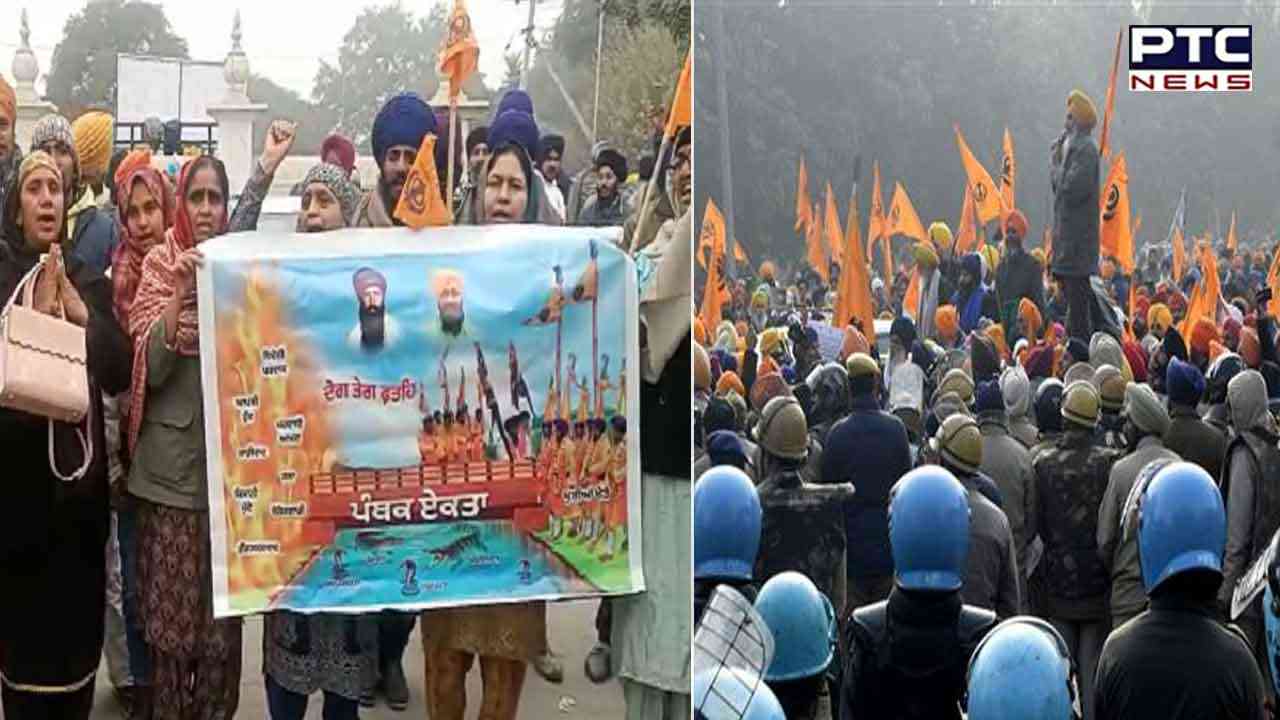Sikh organizations sit on protest near Chandigarh-Mohali border; Seek release of ‘Bandi Singhs’