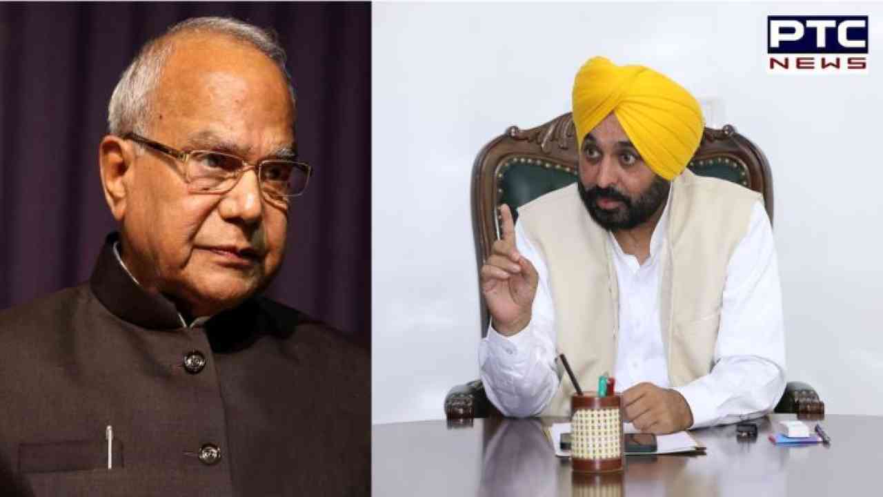 ਰਾਜਪਾਲ ਬਨਵਾਰੀਲਾਲ ਪੁਰੋਹਿਤ ਤੇ CM ਭਗਵੰਤ ਮਾਨ ਆਹਮੋ-ਸਾਹਮਣੇ, ਸੀਐੱਮ ਨੇ ਕਿਹਾ-ਕਾਨੂੰਨ ਅਸੀਂ ਵੀ ਜਾਣਦੇ ਹਾਂ