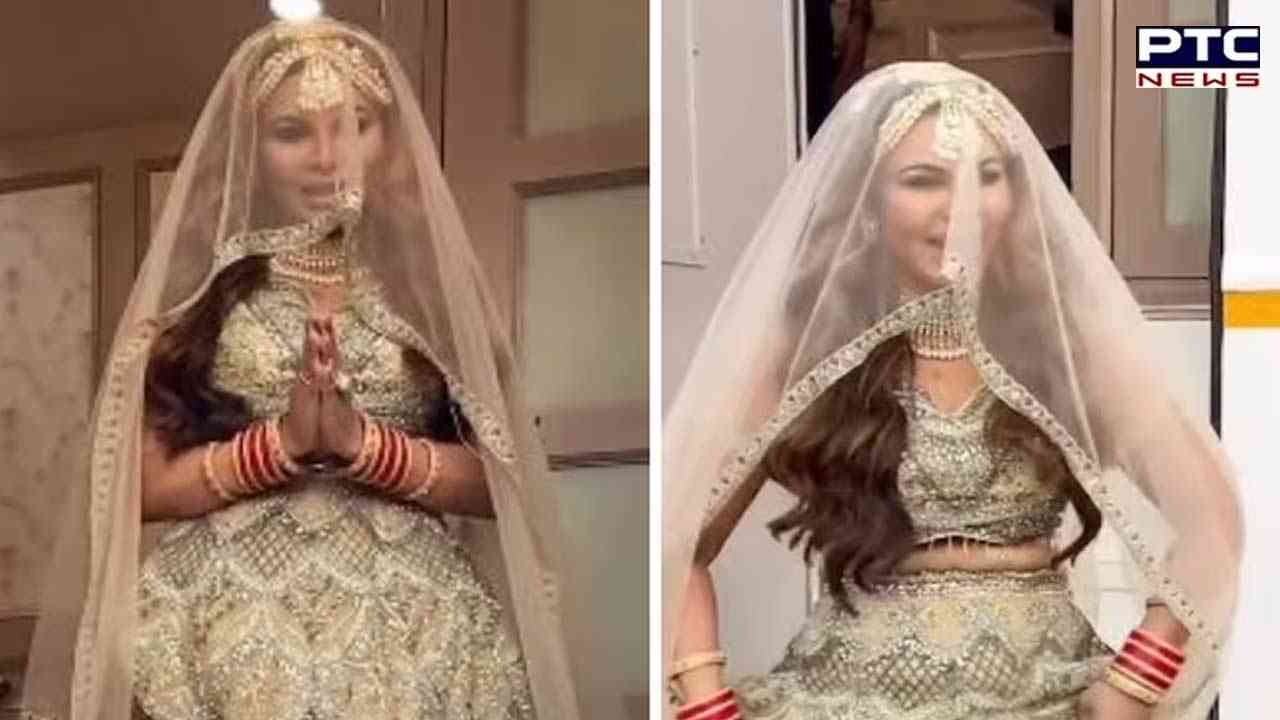 Rakhi Sawant wears bridal outfit: ਮੁੜ ਲਾੜੀ ਬਣੀ ਨਜ਼ਰ ਆਈ ਰਾਖੀ ਸਾਵੰਤ, ਆਖੀ ਇਹ ਗੱਲ