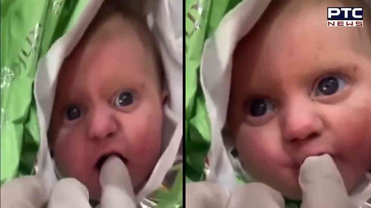 turkey earthquake : 128 ਘੰਟੇ ਬਾਅਦ ਮਲਬੇ ਥੱਲਿਓਂ ਨਵਜੰਮੇ ਬੱਚੇ ਨੂੰ ਸੁਰੱਖਿਅਤ ਕੱਢਿਆ, ਵੇਖੋ ਵੀਡੀਓ