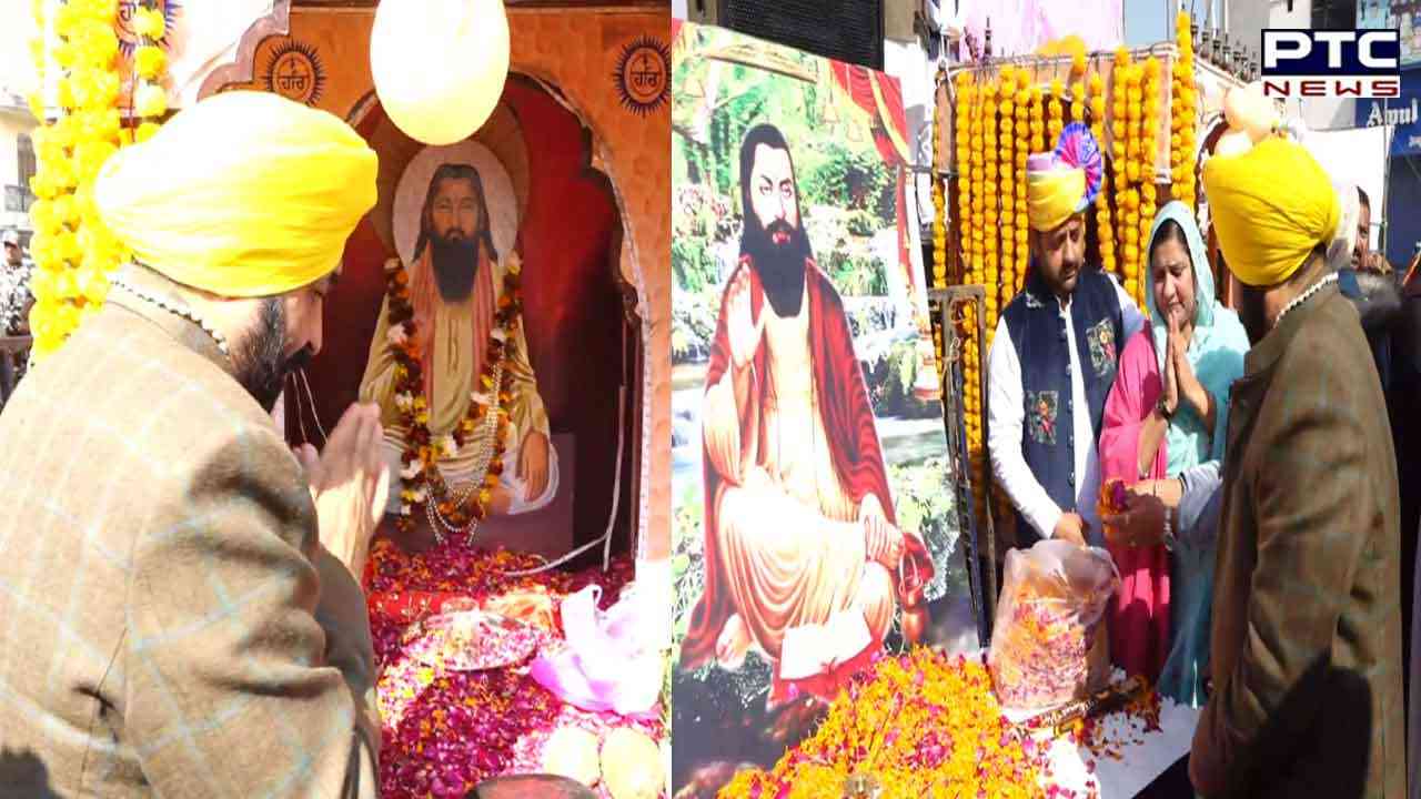 Punjab CM exhorts people to follow path shown by Sri Guru Ravidas ji; flags off shobha yatra in Jalandhar