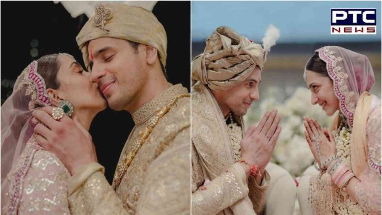 Sidharth-Kiara wedding: Newlyweds share kiss in first official pics
