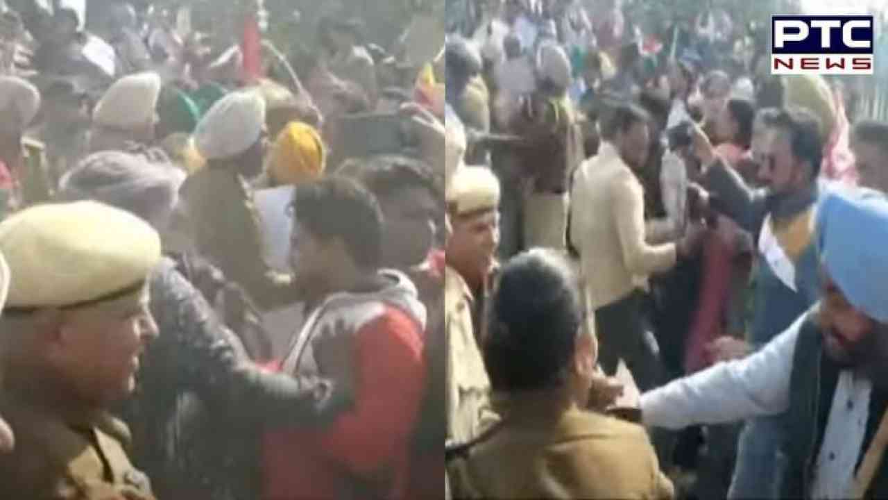 ਸੰਗਰੂਰ ’ਚ ਅਧਿਆਪਕਾਂ ਨੇ ਘੇਰੀ CM ਮਾਨ ਦੀ ਕੋਠੀ, ਪੁਲਿਸ ਤੇ ਪ੍ਰਦਰਸ਼ਨਕਾਰੀਆਂ ਵਿਚਾਲੇ ਹੋਈ ਖਿੱਚਧੂਹ