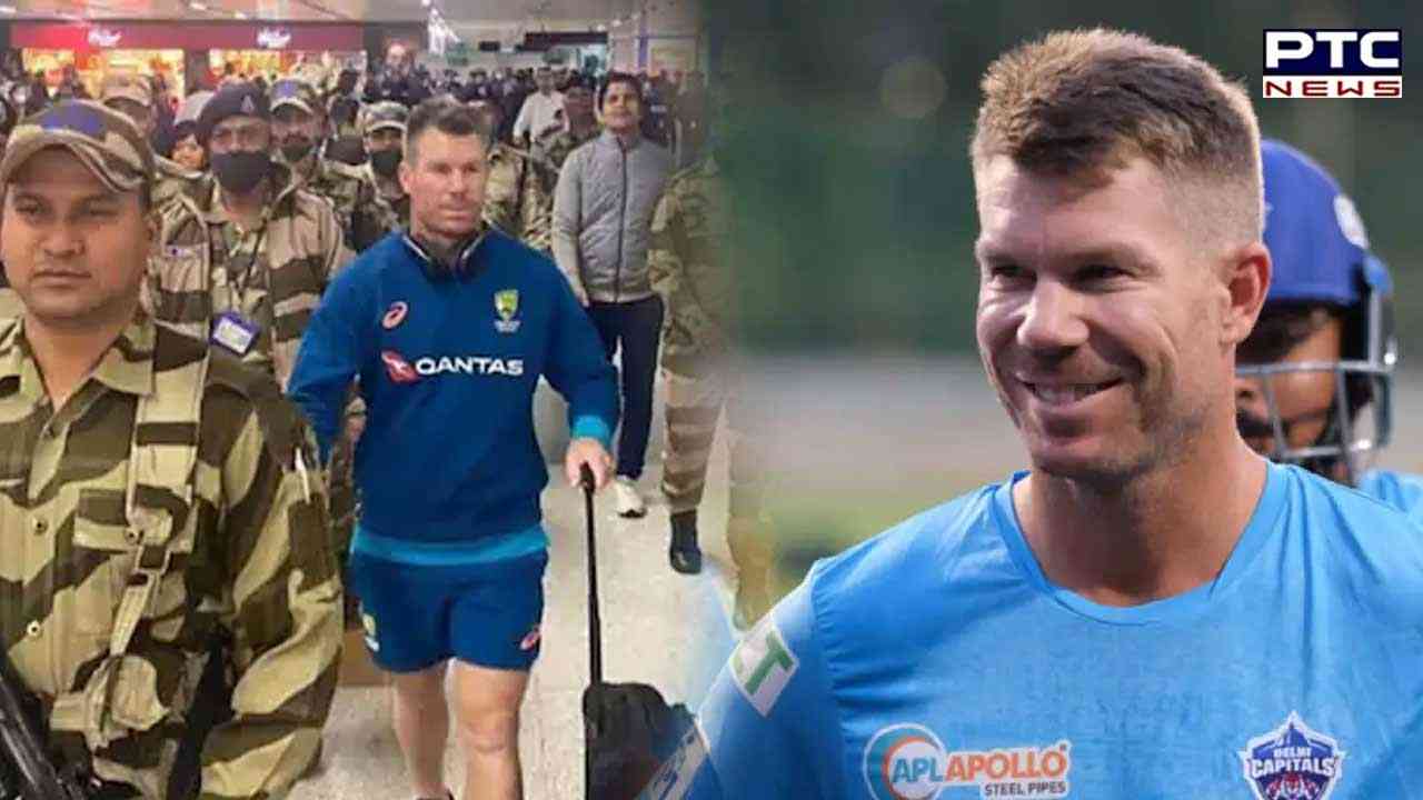 Viral: David Warner seen escorted by heavy security at Delhi airport; 'You are a bigger star here than Australia', comments user