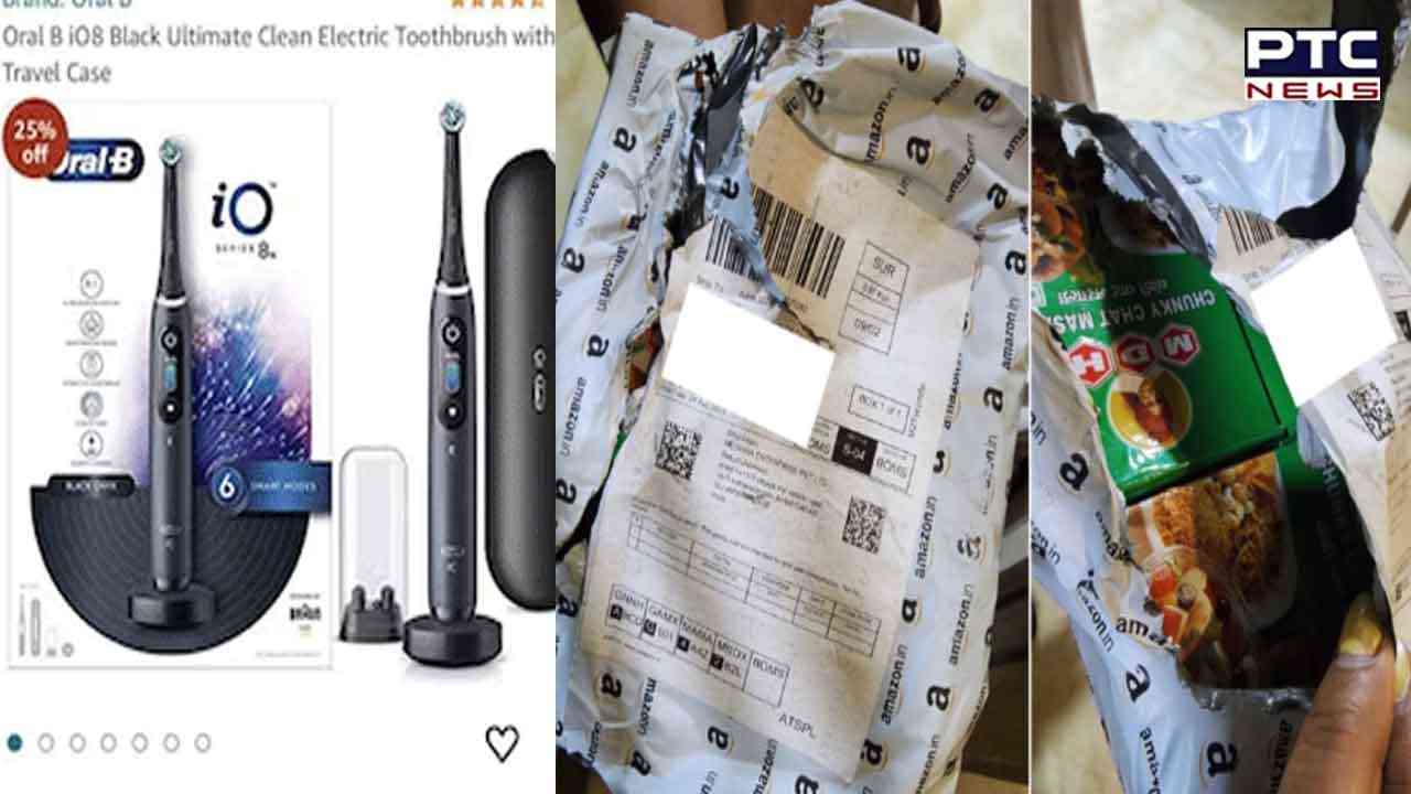 Viral: Woman orders electric toothbrush worth Rs 12,000 on Amazon, receives chat masala boxes