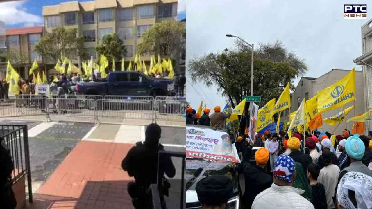 San Francisco: Security beefed up as Khalistani supporters stage protest