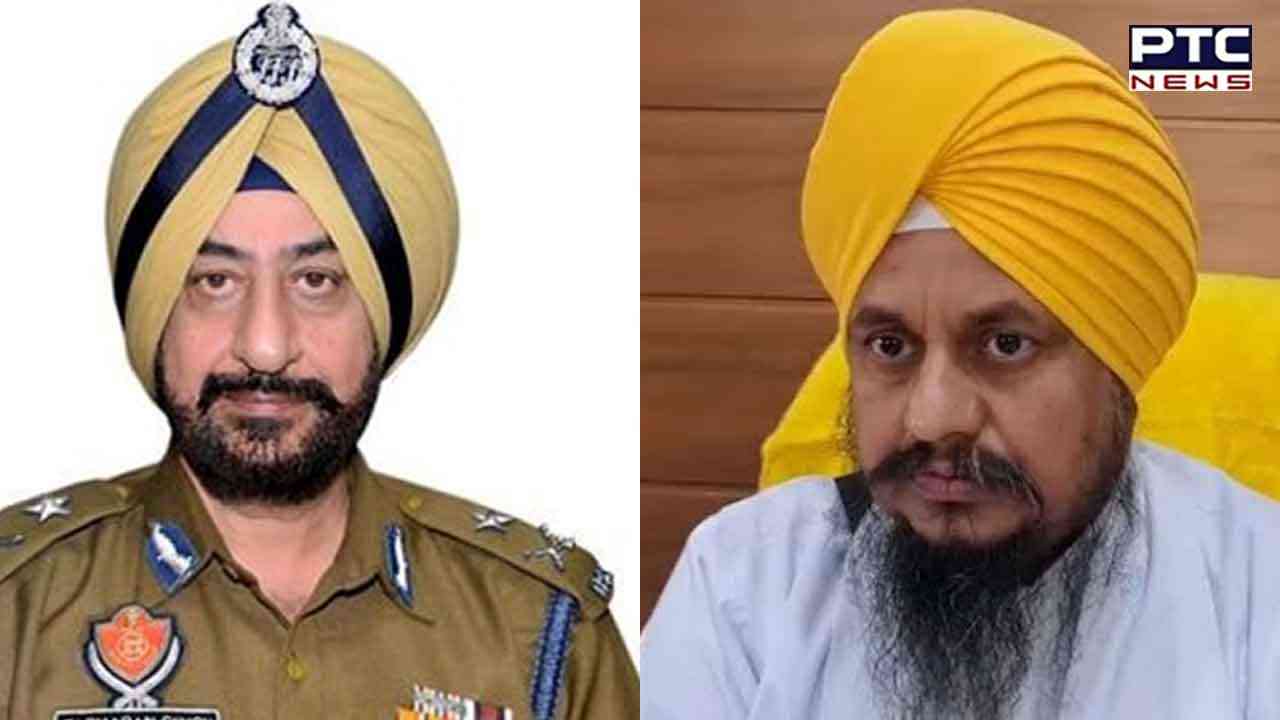 IG Intelligence Jaskaran Singh: ਜਥੇਦਾਰ ਗਿਆਨੀ ਹਰਪ੍ਰੀਤ ਸਿੰਘ ਨੂੰ ਮਿਲਣ ਪਹੁੰਚੇ ਆਈਜੀ ਜਸਕਰਨ ਸਿੰਘ